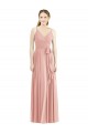 Romantic Full length Long Chiffon Bridesmaid Dress UK