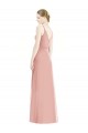 Romantic Full length Long Chiffon Bridesmaid Dress UK