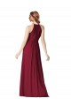 Halter Neck Chiffon Bridesmaid Dress with Shirred Bodice UK