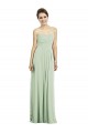 Full Length Strapless Chiffon Bridesmaid Dress with Sweetheart Neckline UK