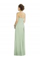 Full Length Strapless Chiffon Bridesmaid Dress with Sweetheart Neckline UK
