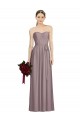 Sweetheart Neckline Long Full Length Chiffon Bridesmaid Dress UK