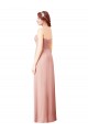 Long Chiffon Sweetheart Bridesmaid Dress with Twist Bodice UK
