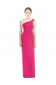 One Shoulder Long Chiffon Bridesmaid Dress UK
