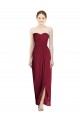 Strapless Sweetheart Long Chiffon Bridesmaid Dress UK