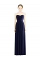 Low Back Draped Strapless Chiffon Bridesmaid Dress  UK