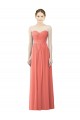 Draped Sweetheart Strapless Chiffon Bridesmaid Dress UK
