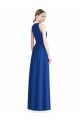 Draped Keyhole Long Chiffon Bridesmaid Dress UK