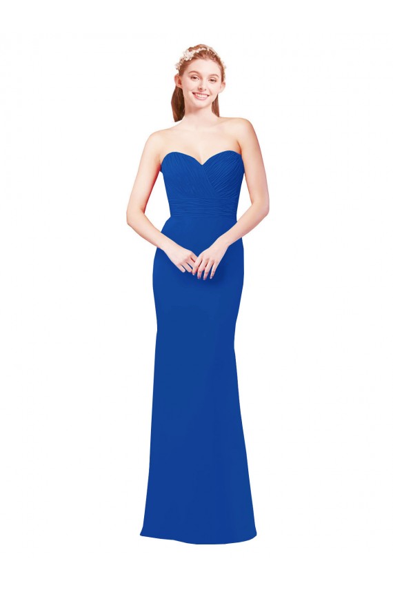 Elegant Chiffon Bridesmaid Dress with Matching Tie UK