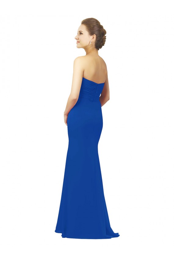 Elegant Chiffon Bridesmaid Dress with Matching Tie UK