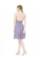 Short Sweetheart Knee Length Chiffon Bridesmaid Dress with Open Back UK