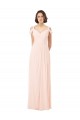 Chiffon Sweetheart Bridesmaid Dress with An Illusion Overlay UK