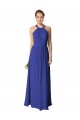 Long Full Length Chiffon Halter Bridesmaid Dress UK