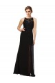 Sheath Beaded and Embroidered Bridesmaids Dress with Lace Bodice and Chiffon Skirt UK