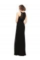 Sheath Beaded and Embroidered Bridesmaids Dress with Lace Bodice and Chiffon Skirt UK