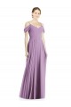 Off the Shoulder Open Cowl-Back Maxi Bridesmaid Dress UK