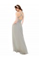 Chiffon Bridesmaid Dress with Ruched Draped Bodice UK