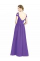 Off the Shoulder Cap Sleeves Chiffon Bridesmaid Dress with Pleats UK