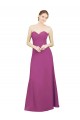 Sweetheart Neckline Pleated Chiffon Bridesmaid Dress with Low Back UK