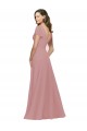 Flutter Sleeves Short Chiffon Bridesmaid Dress with Tie Belt UK