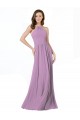 High Halter Chiffon Bridesmaid Dress with Ruffle Details Back UK