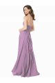 High Halter Chiffon Bridesmaid Dress with Ruffle Details Back UK