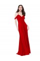 Cold Shoulder Chiffon Bridesmaid Dress UK