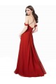 Cold Shoulder Chiffon Bridesmaid Dress UK