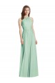 Cutout Open Back Shirred Halter Maxi Bridesmaid Dress UK