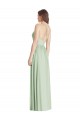Criss Cross Strap Backless Maxi Long Chiffon Bridesmaid Dress UK