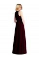 Sleeveless Halter Chiffon Maxi Bridesmaid Dress UK