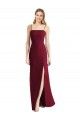 Tie-Back Cutout Trumpet Chiffon Bridesmaid Dress with Front Slit UK