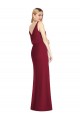 Blouson Bodice Chiffon Bridesmaid Dress with Front Slit UK