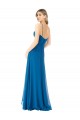 Simple Sweetheart Chiffon Bridesmaid Dress with Cascading Overlay UK