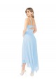 Chiffon Midi Length Keyhole Back Bridesmaid Dress UK