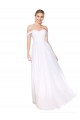 Off the Shoulder Long Full Length Chiffon Bridesmaid Dress UK