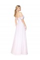 Off the Shoulder Long Full Length Chiffon Bridesmaid Dress UK