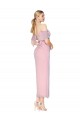 Mermaid Cold Shoulder Short Knee Length Chiffon Bridesmaid Dress UK