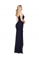 Draped Spaghetti Straps Long Chiffon Mermaid Bridesmaid Dress UK