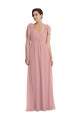 Empire Waist Long Halter Maxi Bridesmaid Dress UK