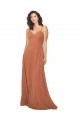 Chiffon Bridesmaid Dress with Tie Back Keyhole UK