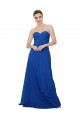 Strapless Sweetheart Draped Chiffon Bridesmaid Dress UK