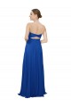 Strapless Sweetheart Draped Chiffon Bridesmaid Dress UK