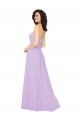 Draped Sweetheart Long Chiffon Bridesmaid Dress with Front Slit UK