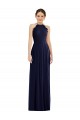 Tie Neck Lace Halter Pleated Skirt Maxi Bridesmaid Dress UK