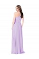 Chiffon A-Line Bridesmaid Dress with Halter Back UK