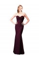 Fitted Long Lace Bridesmaid Dress with Sweetheart Neckline UK