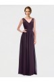 V-Neck Bridesmaid Dress with Corded Lace Bodice UK