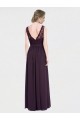 V-Neck Bridesmaid Dress with Corded Lace Bodice UK