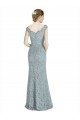 Off the Shoulder Mermaid Lace Bridesmaid Dress with Cap Sleeves UK